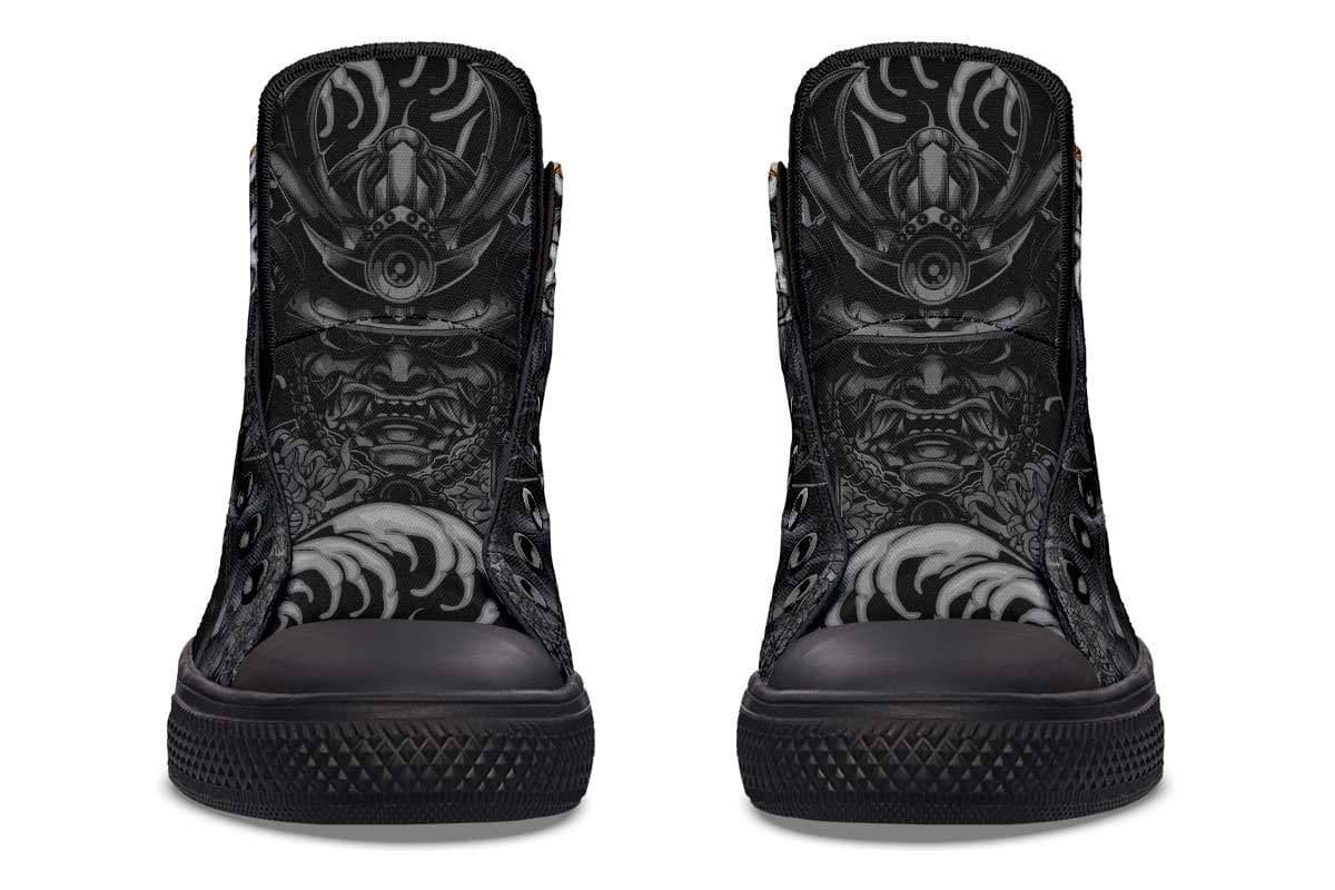 image-Printed Couple High-top Canvas Shoes