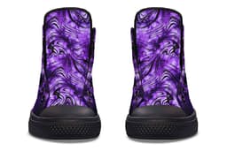 image-Fashion Print Couple High-Top Canvas Shoes