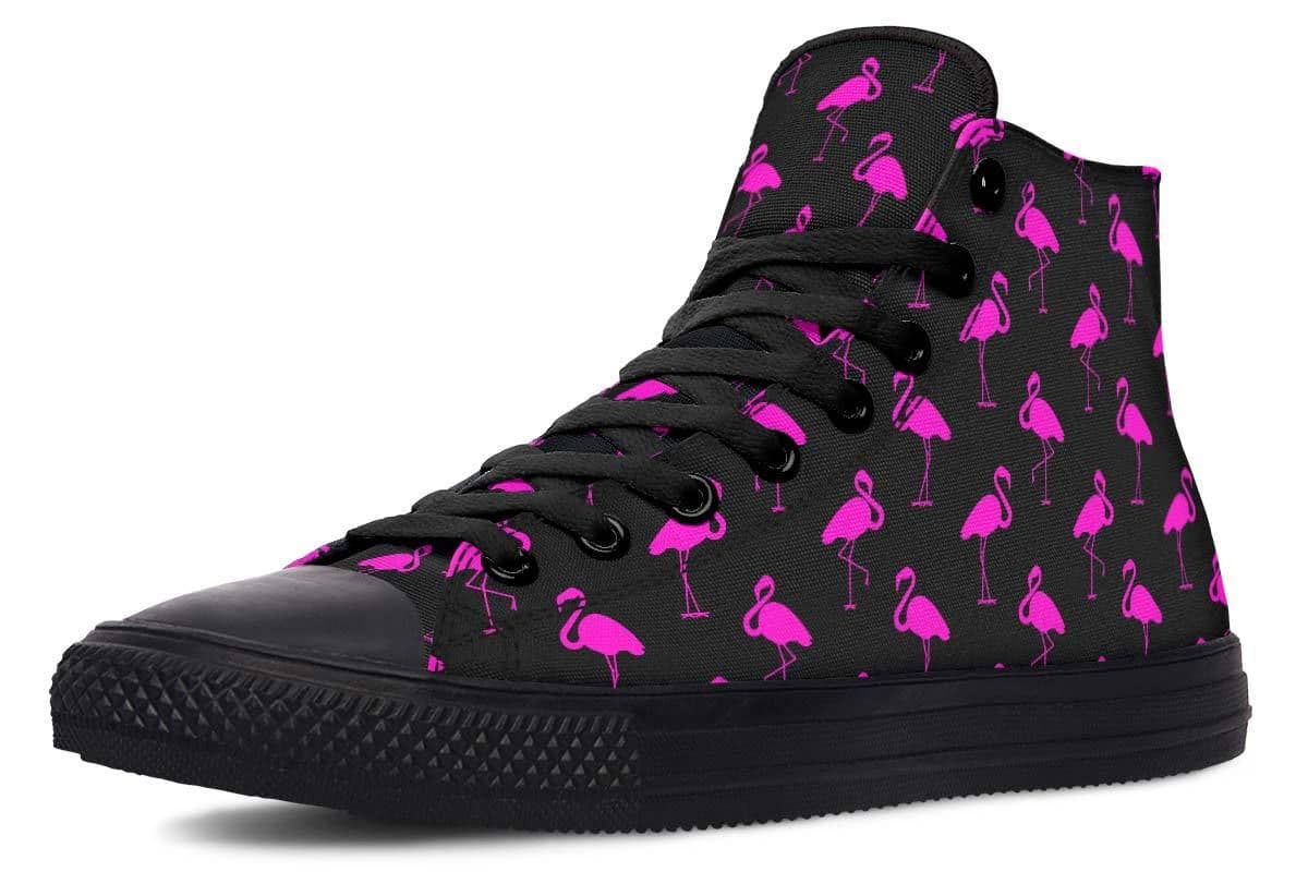 image-Fashion Print Couple High-Top Canvas Shoes