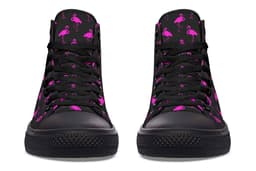 image-Fashion Print Couple High-Top Canvas Shoes