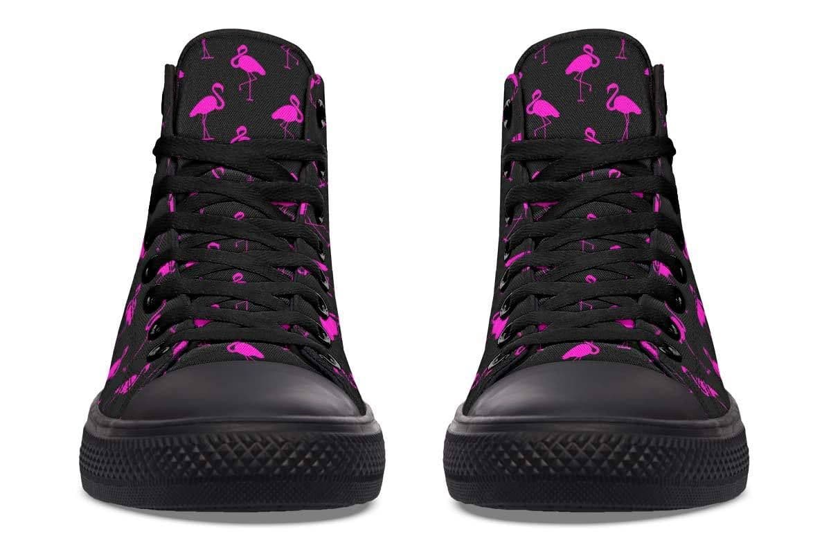 image-Fashion Print Couple High-Top Canvas Shoes