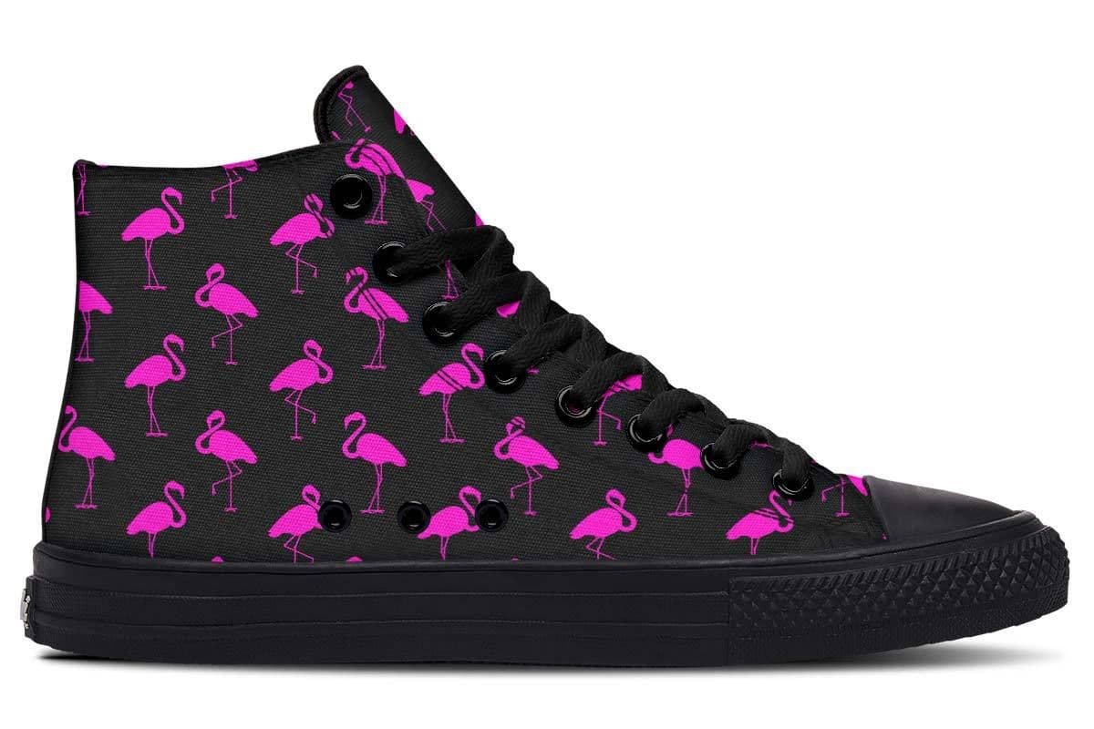 image-Fashion Print Couple High-Top Canvas Shoes