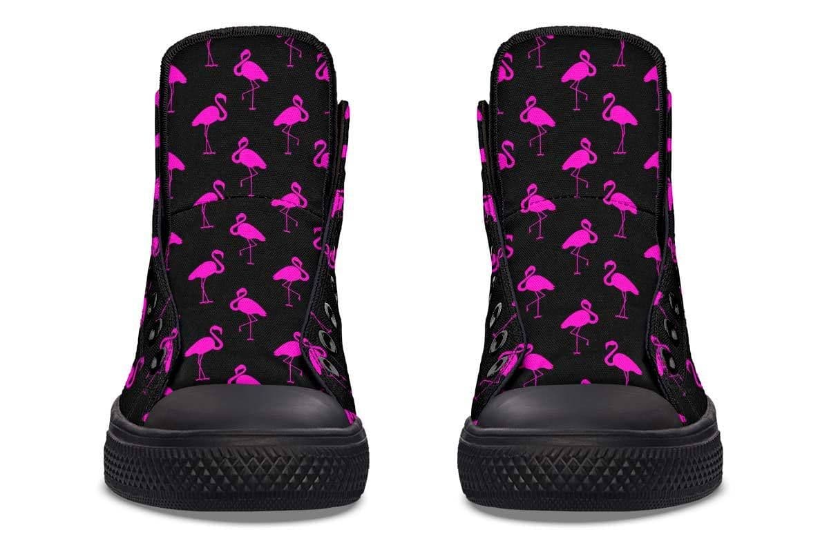 image-Fashion Print Couple High-Top Canvas Shoes