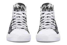 image-Printed Couple High-top Canvas Shoes