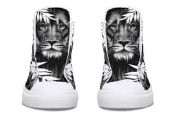 image-Printed Couple High-top Canvas Shoes