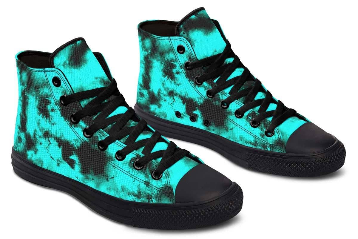 image-Fashion Print Couple High-Top Canvas Shoes