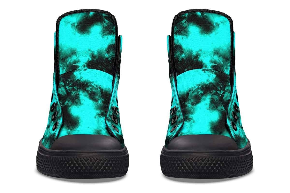 image-Fashion Print Couple High-Top Canvas Shoes