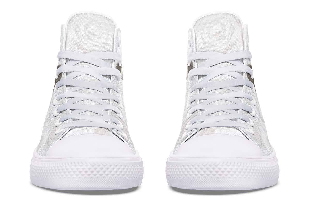 image-Fashion Print Couple High-Top Canvas Shoes