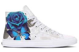 image-Fashion Print Couple High-Top Canvas Shoes