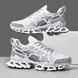 image-Trendy Men's Flyknit Mesh Casual Sneakers