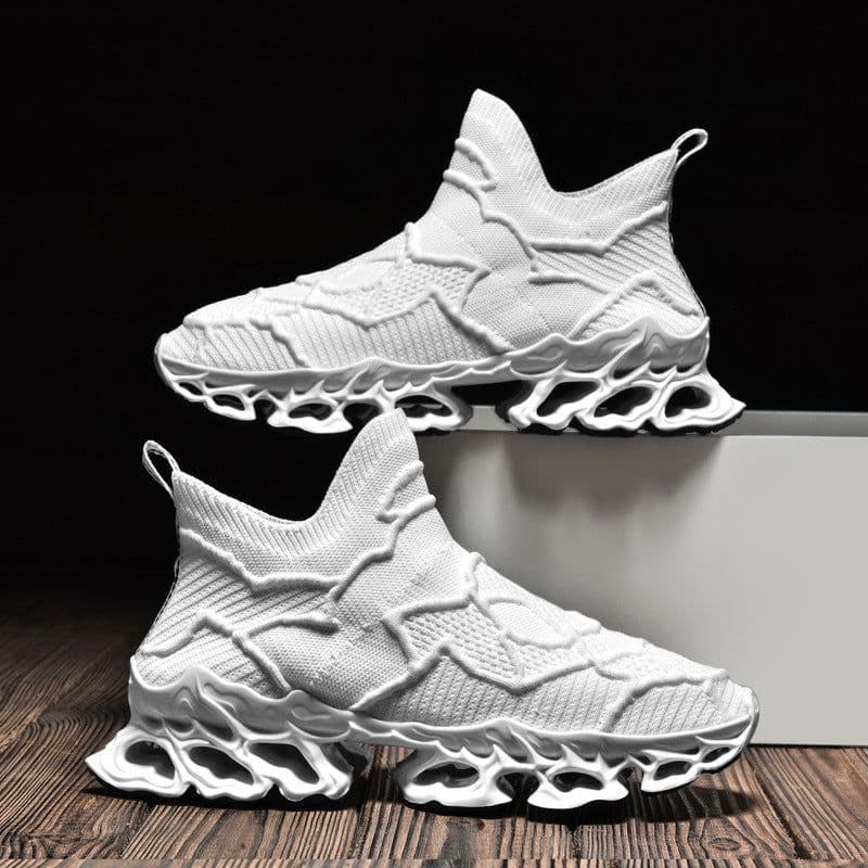 image-Trendy Men's Flyknit Mesh Casual Sneakers