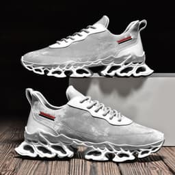 image-Trendy Men's Flyknit Mesh Casual Sneakers