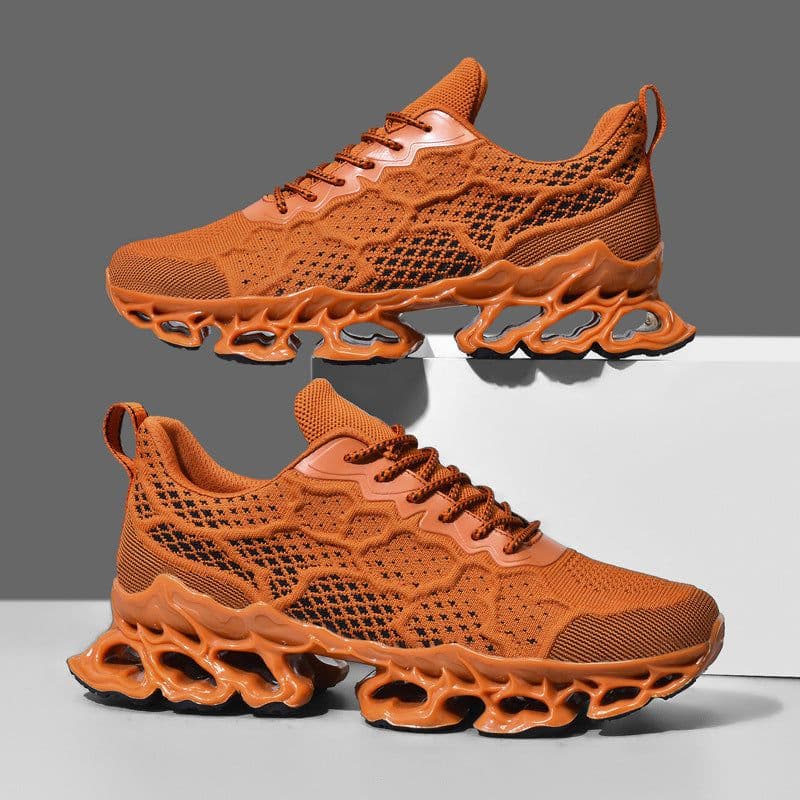 image-Trendy Men's Flyknit Mesh Casual Sneakers
