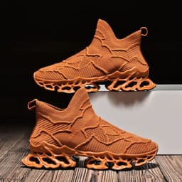 image-Trendy Men's Flyknit Mesh Casual Sneakers