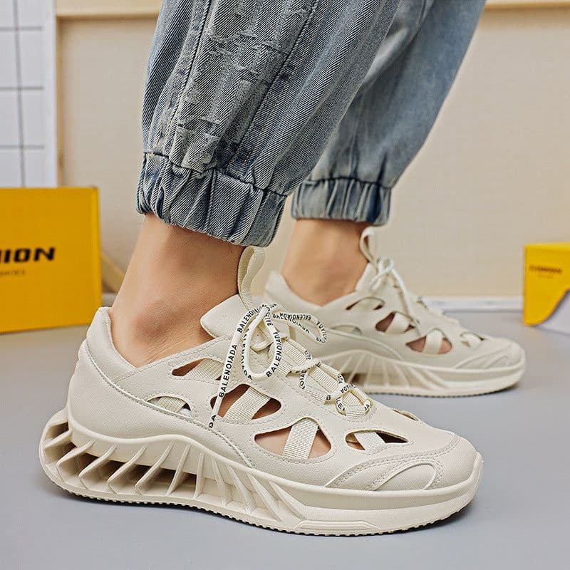 image-Hollow Breathable Sneakers Are All-match For Driving Trends