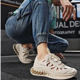 image-Hollow Breathable Sneakers Are All-match For Driving Trends