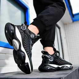 image-Sports And Leisure Men's Thick-soled High-rise Luminous Fashion Shoes