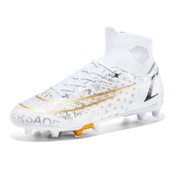 image-High-top Soccer Shoes Boys And Girls Primary And Middle School Students The Big Kids Tf Broken Nail People Turf Foot Training Shoes Running Shoes
