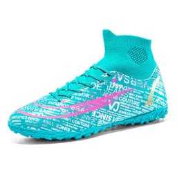 image-High-top Soccer Shoes Boys And Girls Primary And Middle School Students The Big Kids Tf Broken Nail People Turf Foot Training Shoes Running Shoes