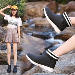image-Women's Home Fashion Simple Rain Boots
