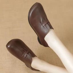 image-Women's Casual Fashion Solid Color Flat Shoes