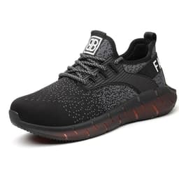 image-Summer Men's Labor Insurance Shoes Anti-smashing Anti-puncture Fly Woven Mesh