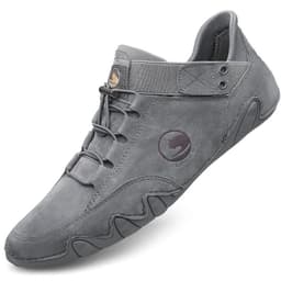 image-Breathable Genuine Leather Men's Casual Shoes For Outdoor Sports