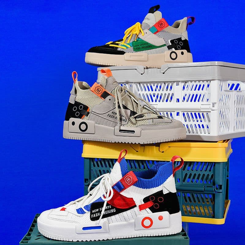 image-Flying Woven Men's Zhongbang Casual Sneakers