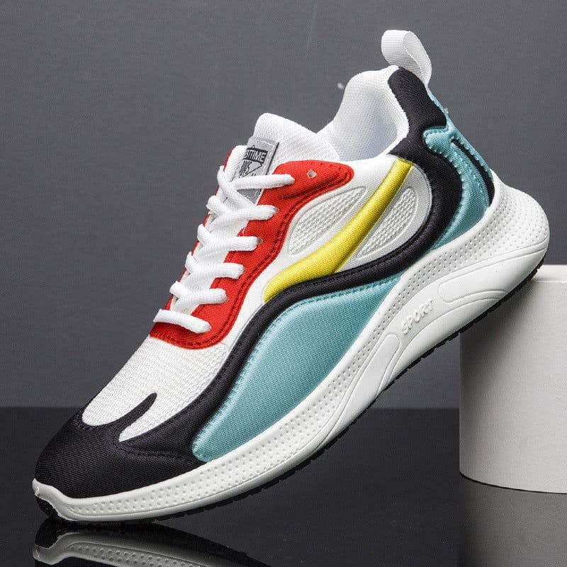 image-Fashionable Comfortable Casual Men's Flying Woven Breathable Sneakers