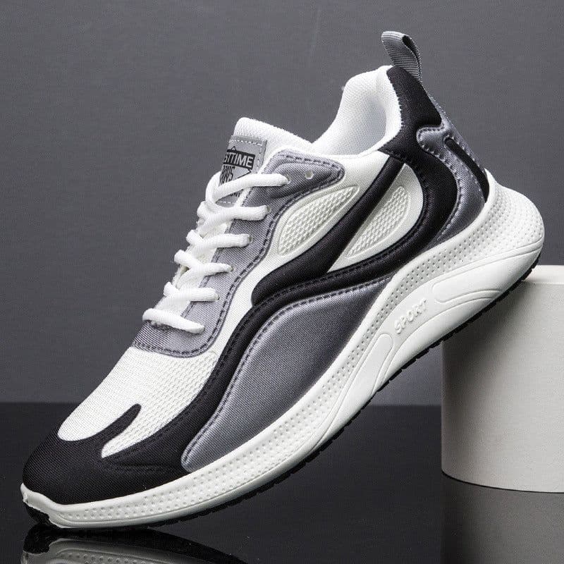 image-Fashionable Comfortable Casual Men's Flying Woven Breathable Sneakers