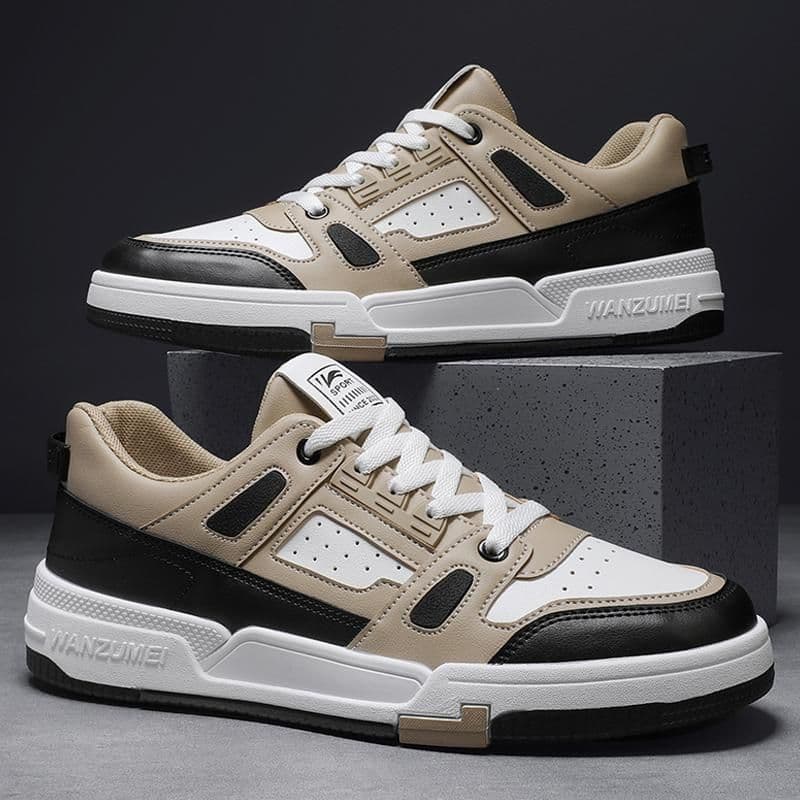 image-Youth Summer Leather Fashion Colorblocking Casual Shoes