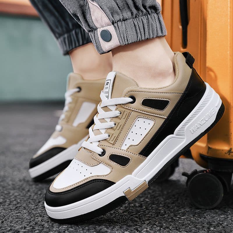 image-Youth Summer Leather Fashion Colorblocking Casual Shoes