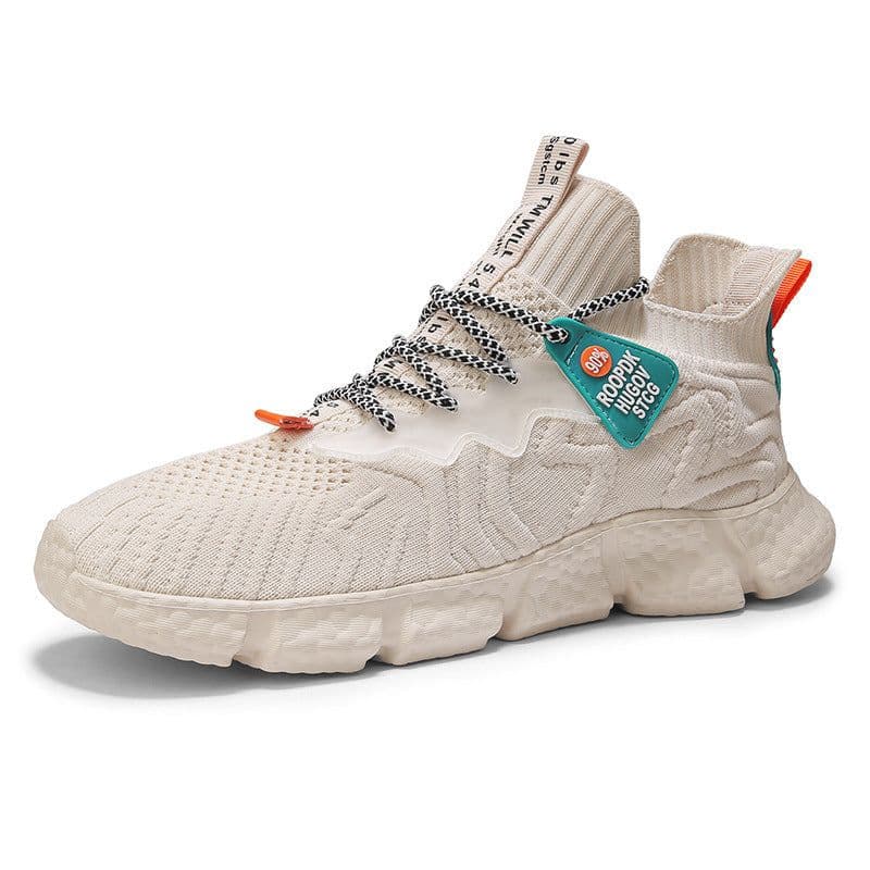 image-Summer New Men's Shoes Fashion Flying Woven Shoes Mesh Shoes