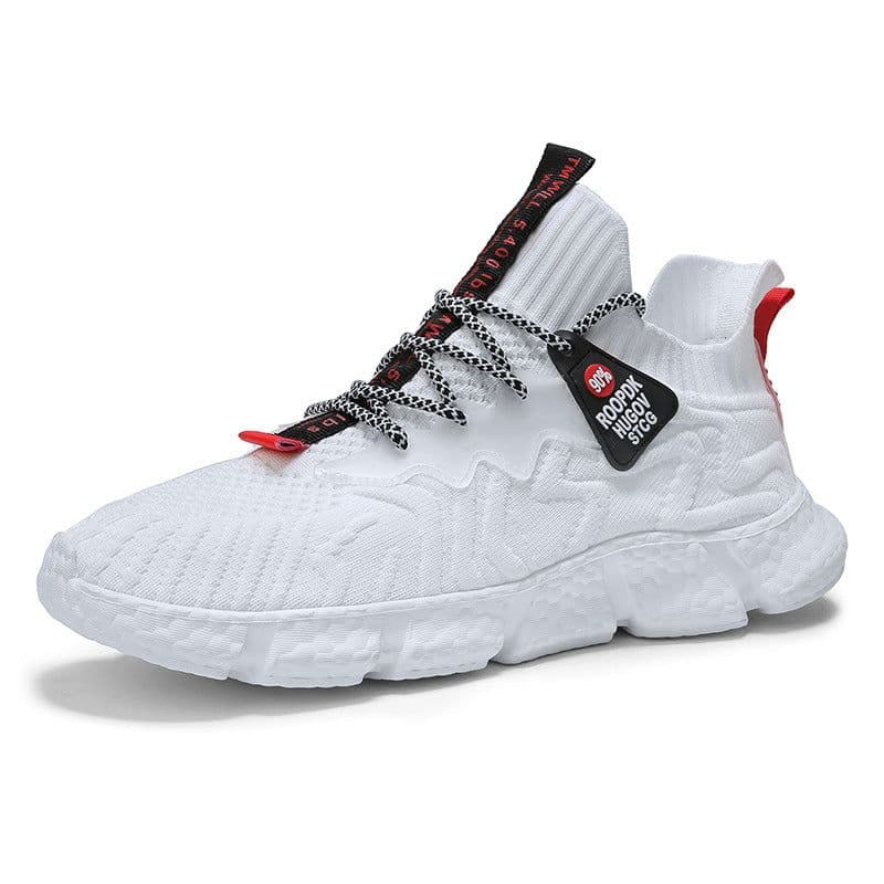 image-Summer New Men's Shoes Fashion Flying Woven Shoes Mesh Shoes