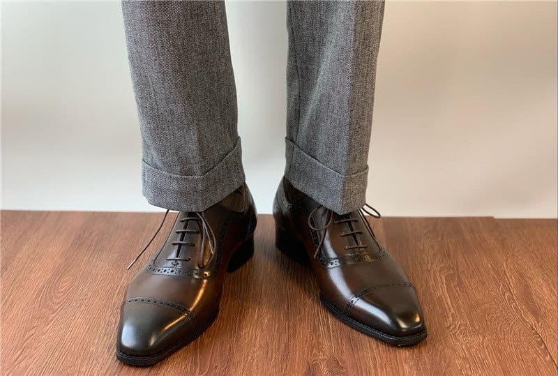 image-Men's Fashion New British Leather Shoes