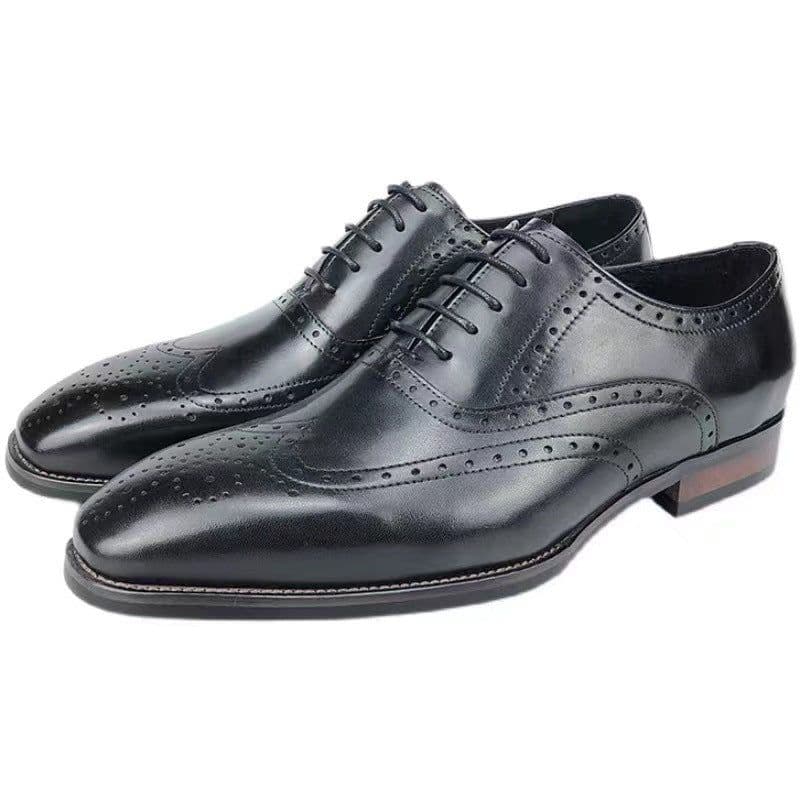 image-Fashion British Brogue Engraved Men's Shoes