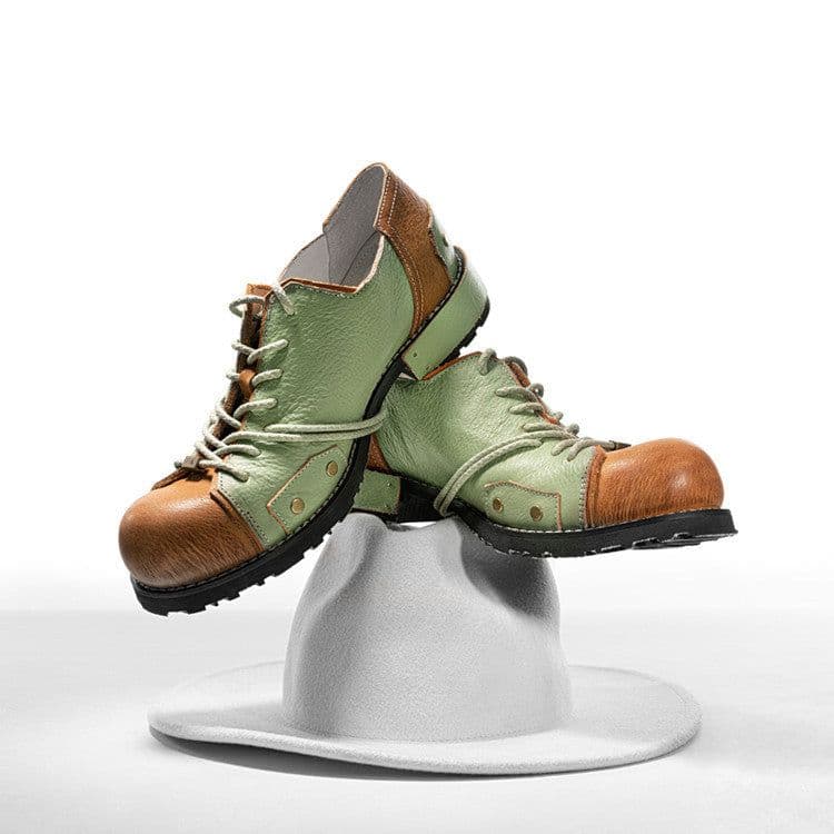 image-Men's And Women's Fashion Simple Leather Shoes