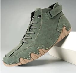 image-Men's High Top Cotton Shoes Casual Fleece Thickening
