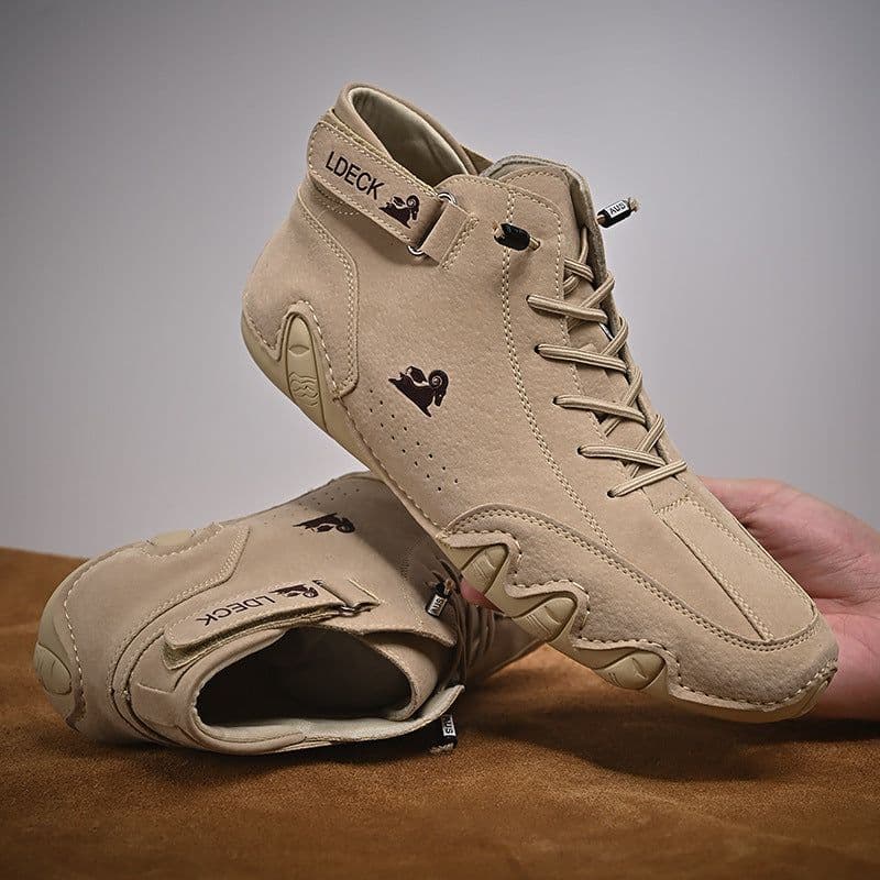 image-Men's High Top Cotton Shoes Casual Fleece Thickening