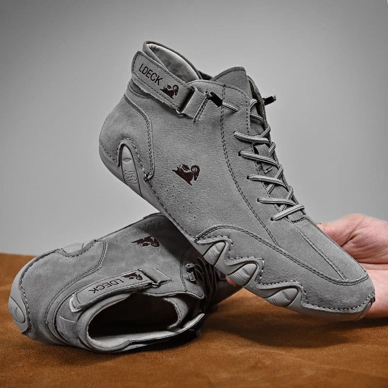 image-Men's High Top Cotton Shoes Casual Fleece Thickening