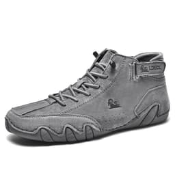 image-Men's High Top Cotton Shoes Casual Fleece Thickening