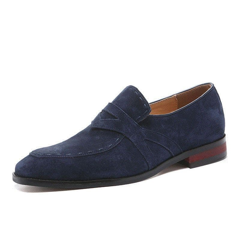 image-Men's Trendy Fashion Slip-on Matte Leather Tods