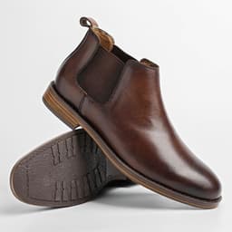 image-Men's Fashion Top Leather Martin Boots