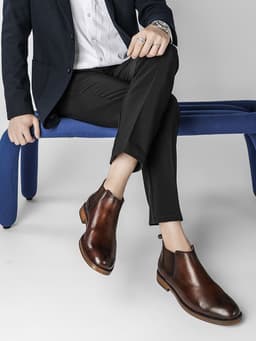 image-Men's Fashion Top Leather Martin Boots