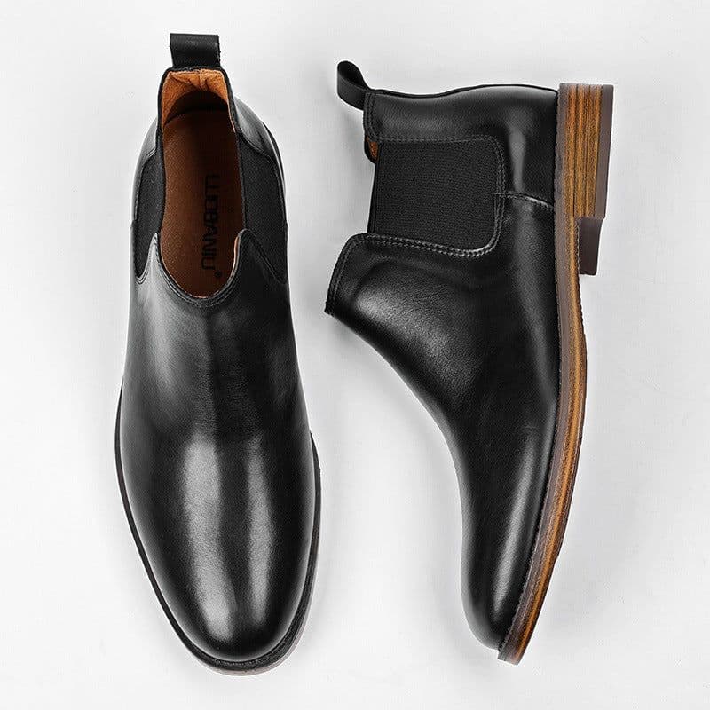 image-Men's Fashion Top Leather Martin Boots