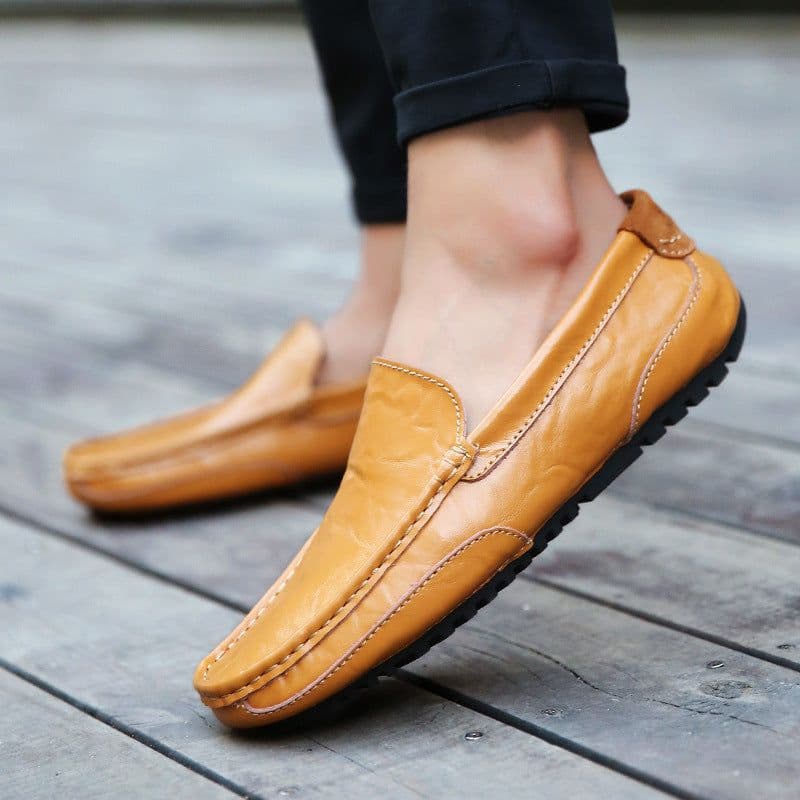image-Men Loafers Slip On Formal Comfortable Soft Shoes