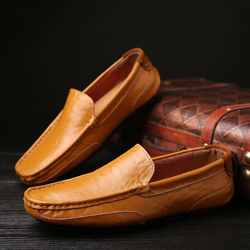 image-Men Loafers Slip On Formal Comfortable Soft Shoes