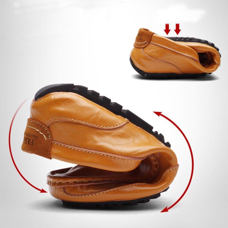 image-Men Loafers Slip On Formal Comfortable Soft Shoes