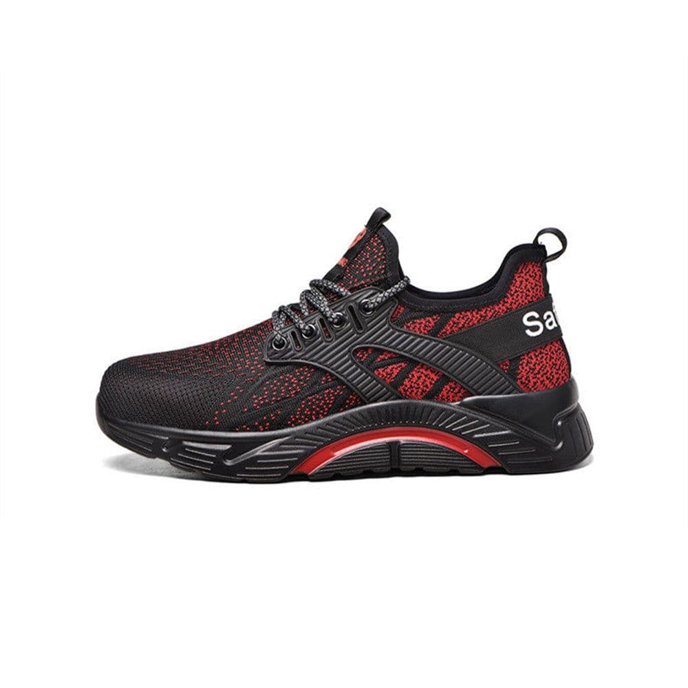 image-Summer Breathable Steel Toe Anti-smash And Anti-stab Light Safety Shoes