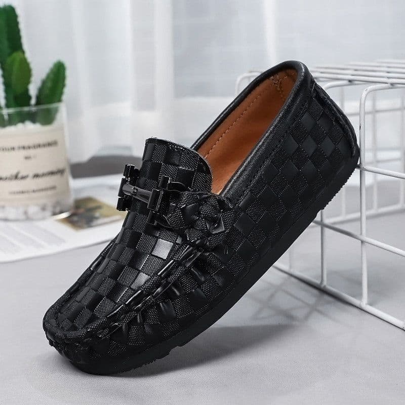 image-Large Size Summer Beanie Shoes Men's Leather New Casual Shoes Lazy Shoes